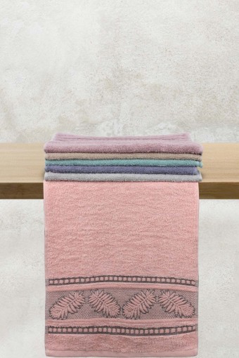 PINARCA HAVLU - Pınarca Jakarlı Dray Mutfak Havlusu 30x50 Yaprak Desenli