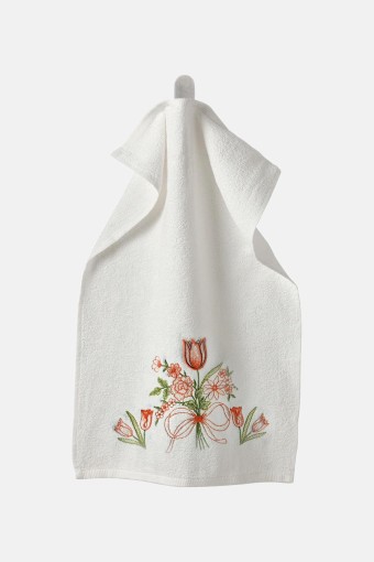 PINARCA HAVLU - Pınarca Kadife Nakışlı Mutfak Havlusu 30x50