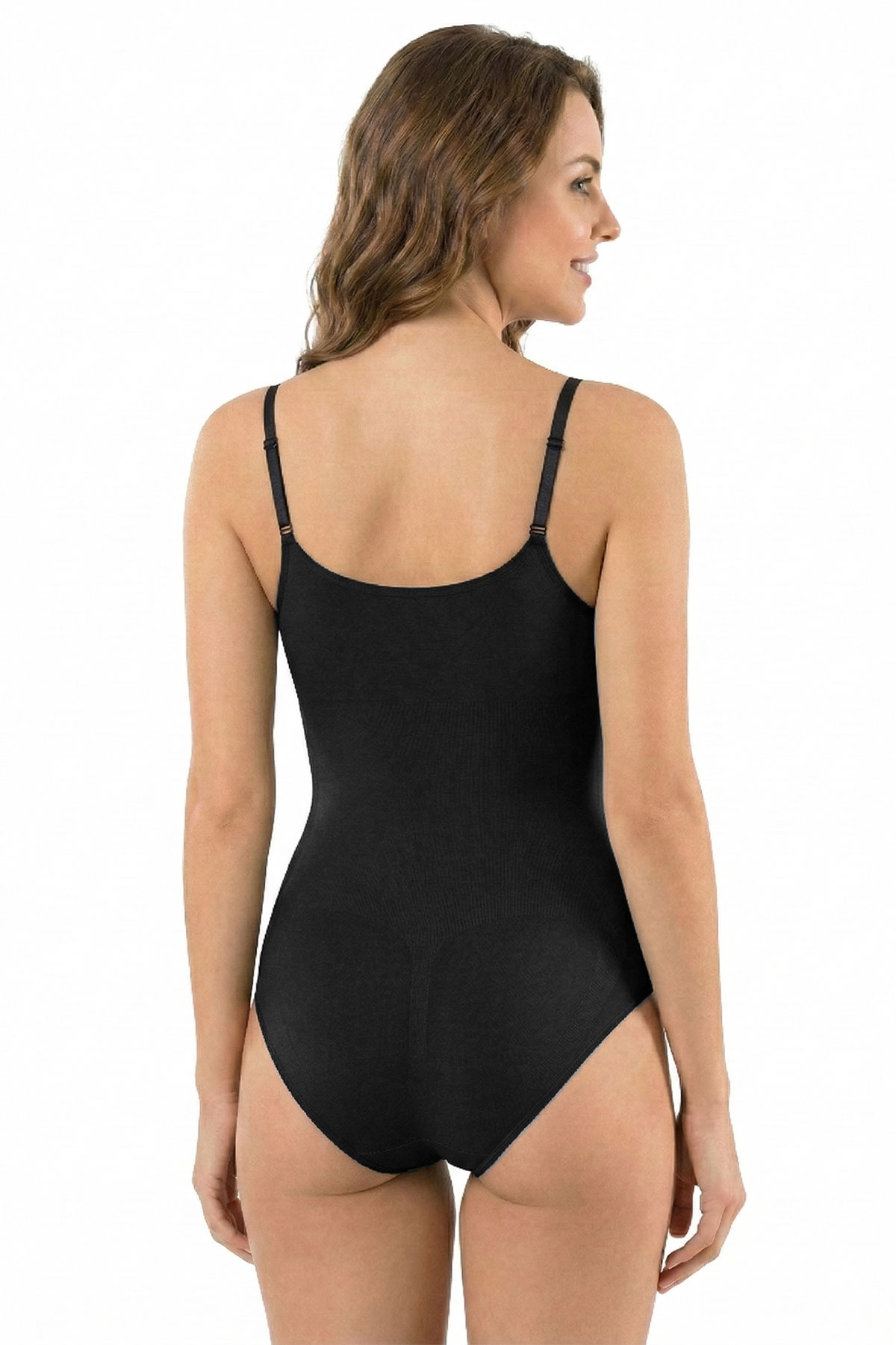 Pınarca Kadın Body Korse Ayarlanabilir İp Askılı Çıtçıtlı - Thumbnail