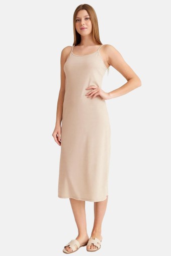 PINARCA ÇAMAŞIR - Pınarca Kadın İp Askılı Kombinezon Viskon (1)