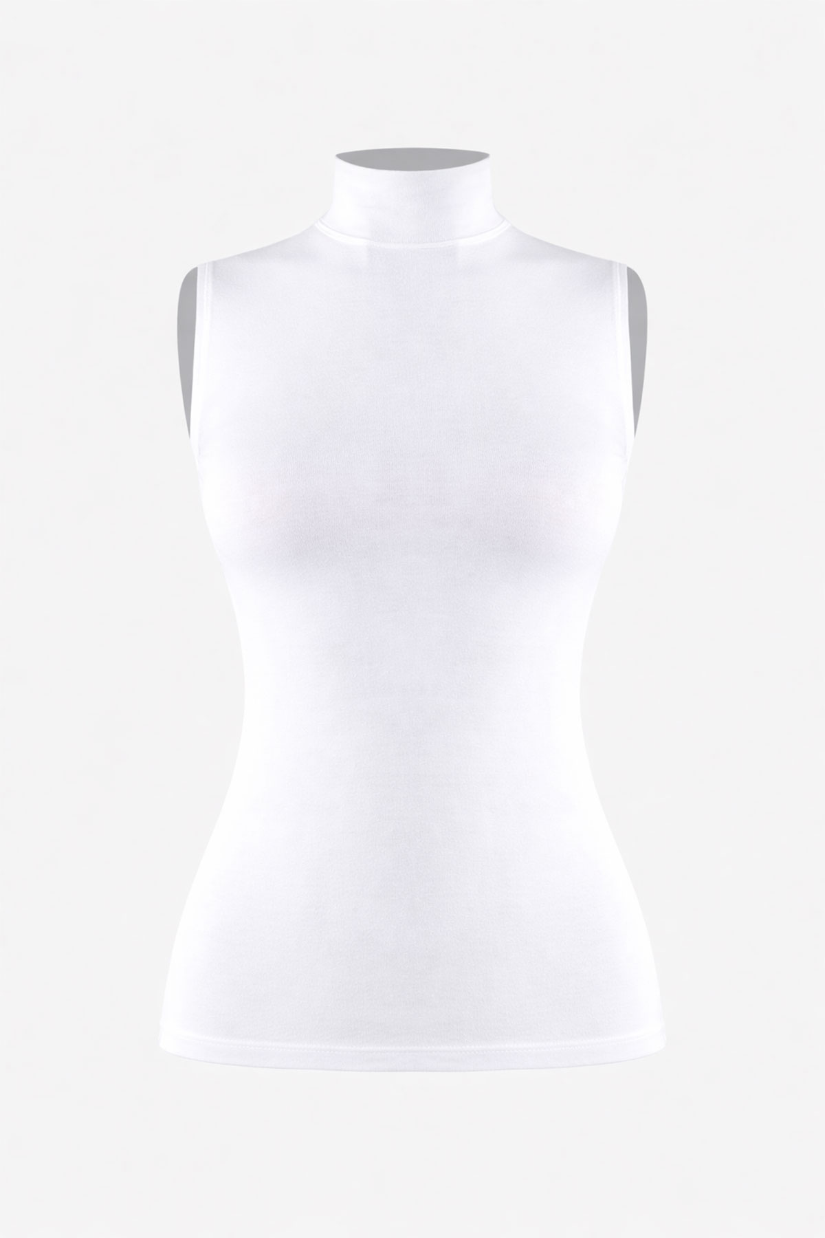 Pınarca Kadın Modal Balıkçı Yaka Sıfır Kol Atlet - Thumbnail