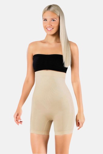 PINARCA KORSE - Pınarca Kadın Paçalı Korse Mideli Toparlayıcı - Ten - 3XL