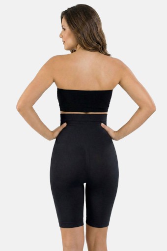 PINARCA KORSE - Pınarca Kadın Paçalı Korse Yüksek Bel Uzun Paça Toparlayıcı - Siyah - 3XL (1)