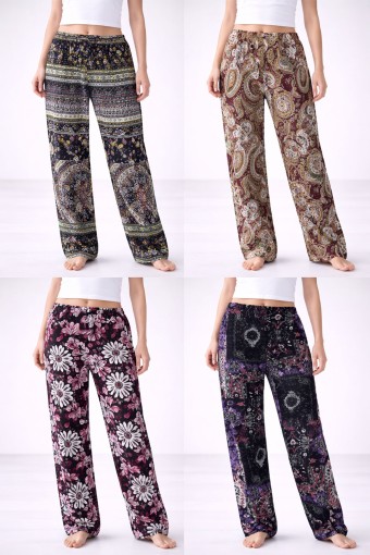 PINARCA TEK ALT - Pınarca Kadın Tek Alt Pijama Dokuma Desenli (1)