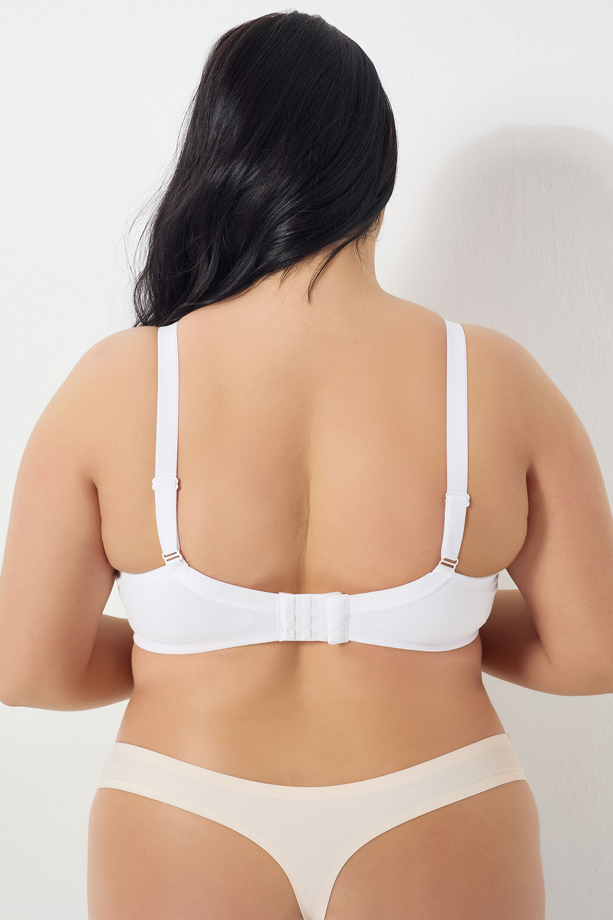 Pınarca Kadın Toparlayıcı Sütyen Minimizer Balensiz Penye Dantelli - Thumbnail