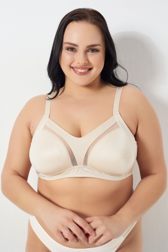 PINARCA SÜTYEN - Pınarca Kadın Toparlayıcı Sütyen Minimizer Transparan Detaylı