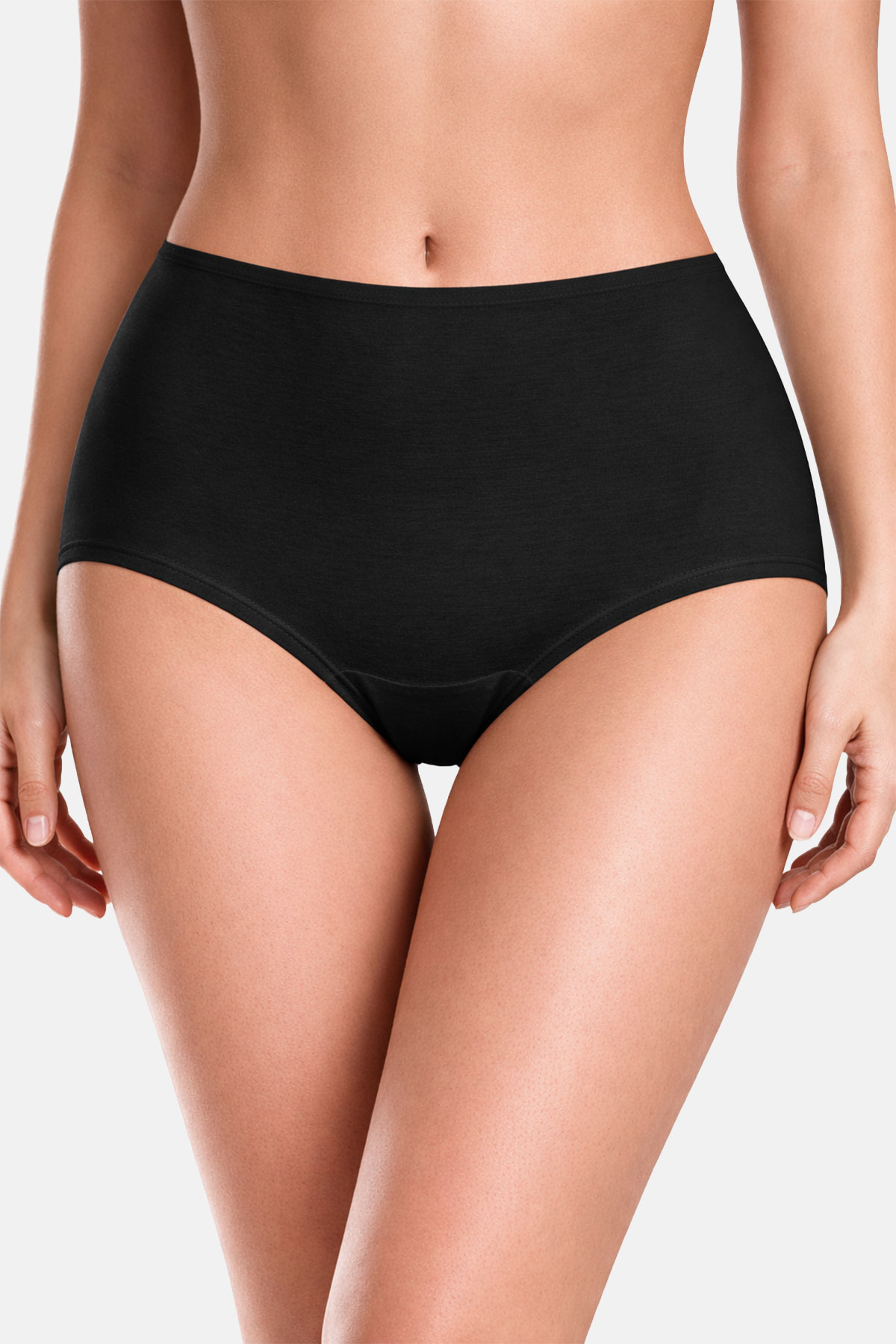 Pınarca Kadın Yüksek Bel Bato Külot Likralı Pamuk - Thumbnail