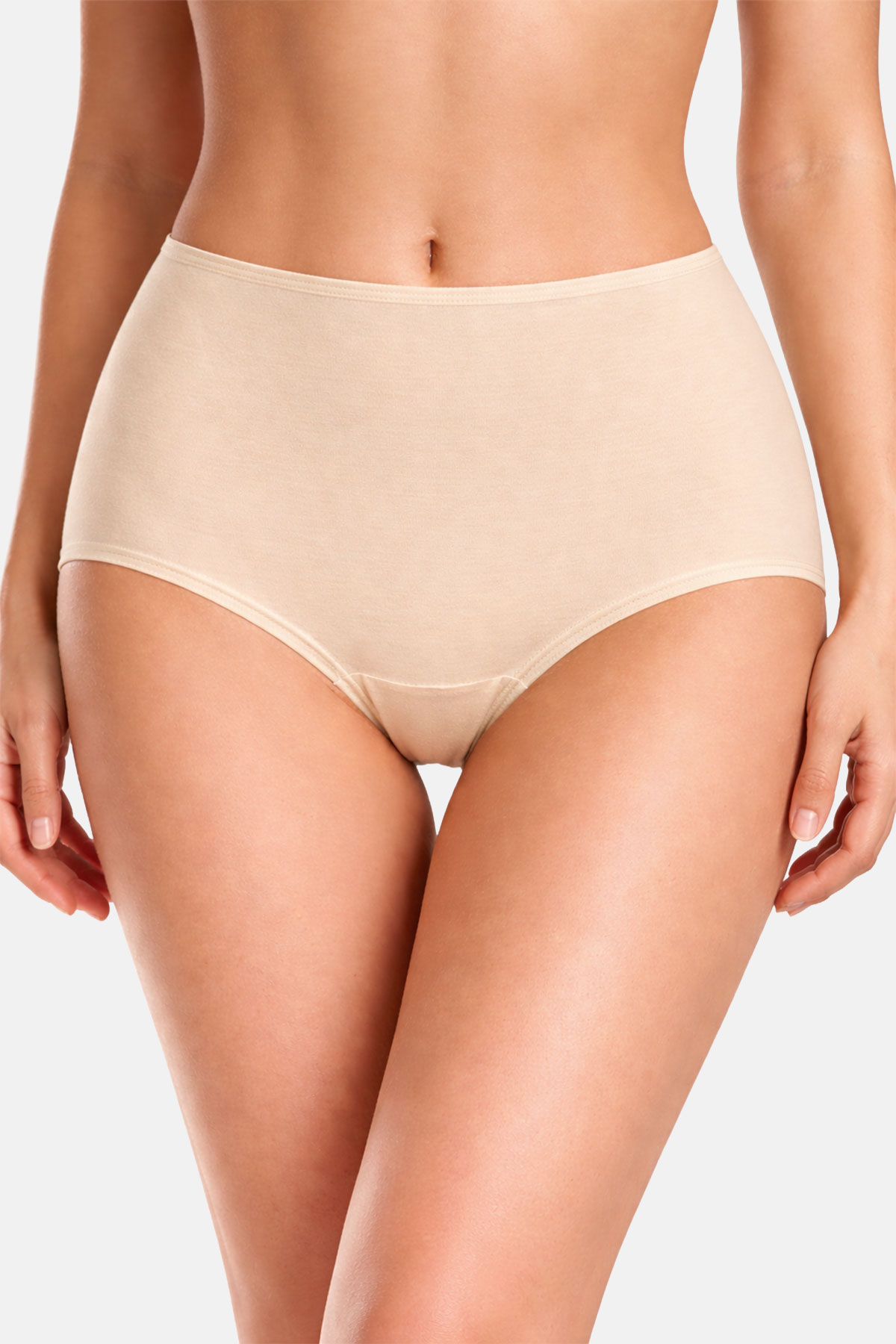 Pınarca Kadın Yüksek Bel Bato Külot Likralı Pamuk - Thumbnail