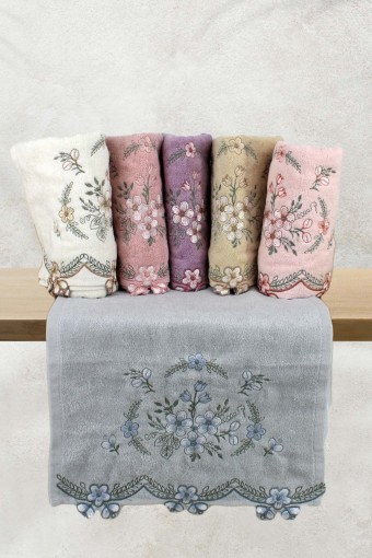 PINARCA HAVLU - Pınarca Sırma Nakışlı Mutfak Havlusu 30x50 (1)