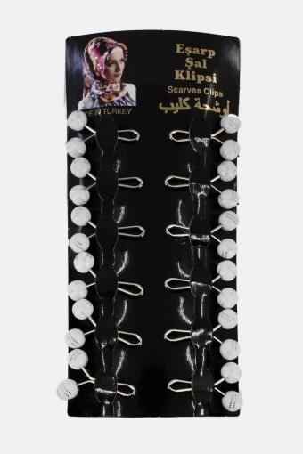 PİR İNCİ - Pir İnci Eşarp Klips Küçük İnci Model