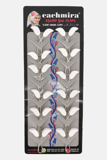 PİR İNCİ - Pir İnci Eşarp Klips Küçük Lale Model