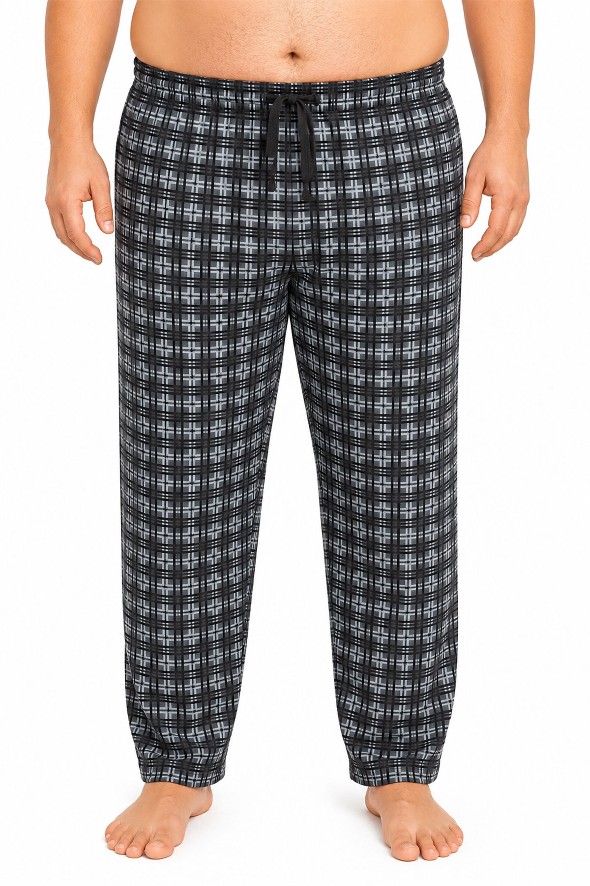 Pjm Erkek Tek Alt Pijama Büyük Beden Baskılı Penye - Çok Renkli/4 - Thumbnail