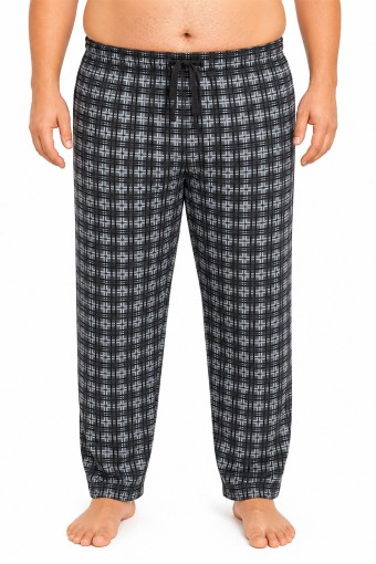 PİJAMAN - Pjm Erkek Tek Alt Pijama Büyük Beden Baskılı Penye - Çok Renkli/4