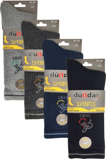 DÜNDAR - Dündar Plus Erkek Tenis Soket Çorap Desenli (1)