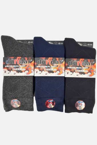 DÜNDAR - Dündar Plus Erkek Havlu Termal Soket Çorap