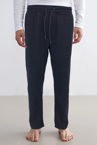 POGI - Pogi Erkek Tek Alt Eşofman 3 İplik Düz Paça - Lacivert