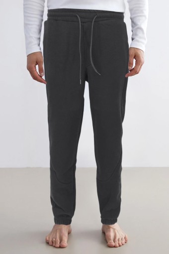 POGI - Pogi Erkek Tek Alt Eşofman 3 İplik Paça Lastikli - Lacivert (1)