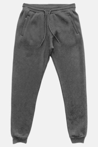 POGI - Pogi Erkek Tek Alt Eşofman 3 İplik Paçası Lastikli - Gri