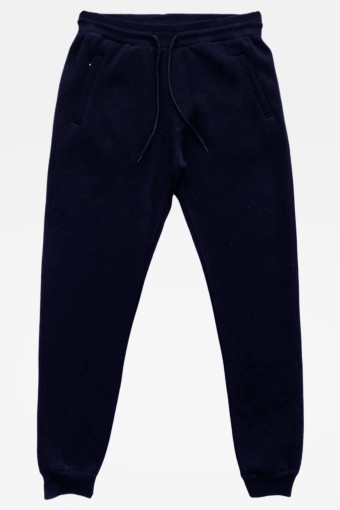 POGI - Pogi Erkek Tek Alt Eşofman 3 İplik Paçası Lastikli - Lacivert