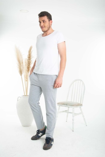 POGI - Pogi Erkek Tek Alt Eşofman - Füme