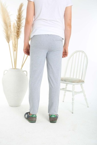 POGI - Pogi Erkek Tek Alt Eşofman - Füme (1)