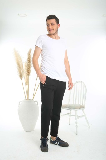 POGI - Pogi Erkek Tek Alt Eşofman - Siyah