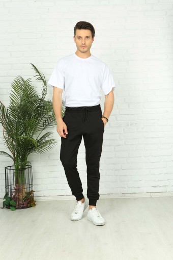 POGI - Pogi Erkek Tek Alt Eşofman - Siyah