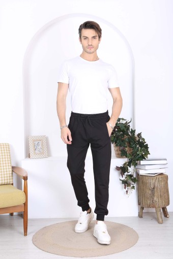 POGI - Pogi Erkek Tek Alt Eşofman - Siyah