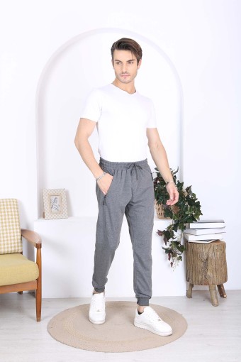 POGI - Pogi Erkek Tek Alt Eşofman - Taş