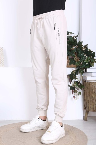 POGI - Pogi Erkek Tek Alt Eşofman - Taş (1)