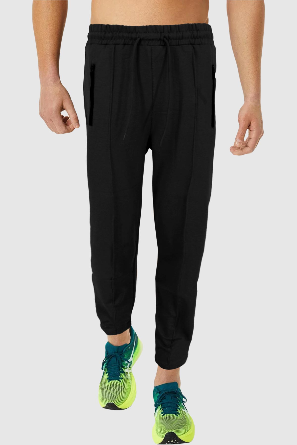 Pogi Erkek Tek Alt Uzun Eşofman - Gri - Thumbnail