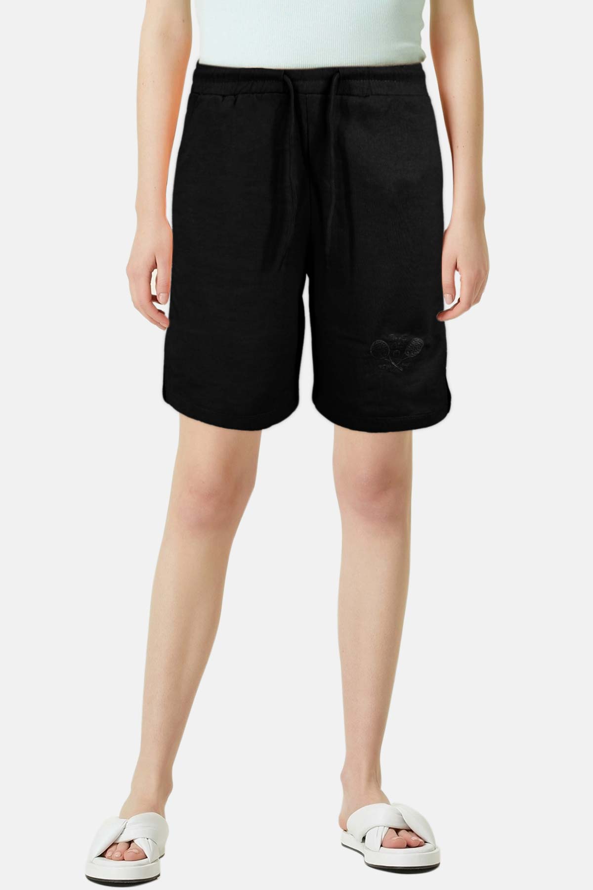 Pogi Kadın Bermuda - Ekru - Thumbnail