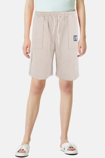 POGI - Pogi Kadın Bermuda Şort - Ekru