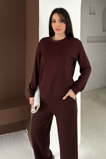 POGI - Pogi Kadın Eşofman Takımı - Kahve (1)