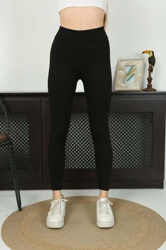 POGI - Pogi Kadın Tek Alt Çelik Tayt - Siyah (1)