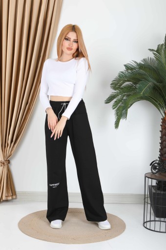 POGI - Pogi Kadın Tek Alt Eşofman - Siyah