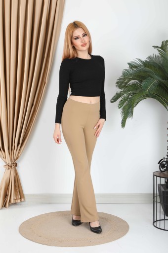 POGI - Pogi Kadın Tek Alt Tayt - Bej