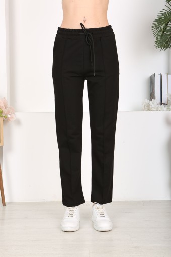 POGI - Pogi Kadın Tek Alt Uzun Eşofman - Siyah (1)