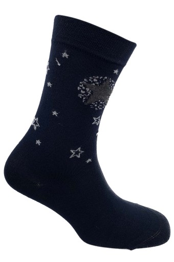 POLA - Pola Kadın Bambu Simli Soket Çorap