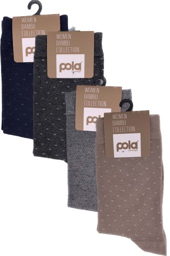 POLA - Pola Kadın Bambu Soket Çorap (1)