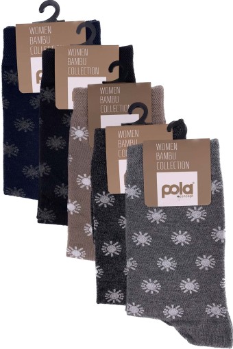POLA - Pola Kadın Bambu Soket Çorap (1)
