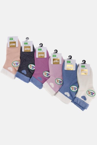 POLA - Pola Kadın Bambu Yarım Konç Çorap