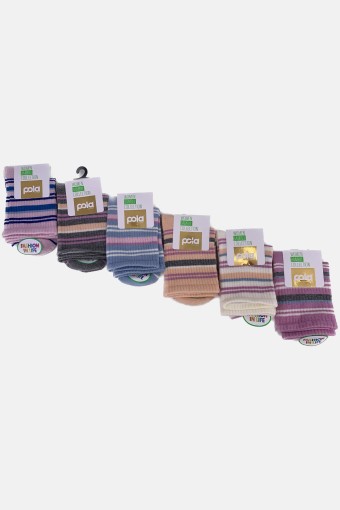 POLA - Pola Kadın Bambu Yarım Konç Çorap