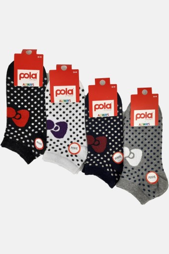 POLA - Pola Kadın Penye Patik Çorap