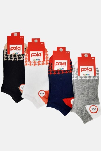 POLA - Pola Kadın Penye Patik Çorap (1)