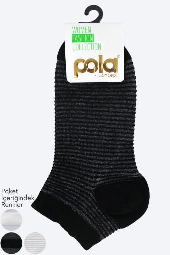 POLA - Pola Kadın Yarıtül Patik Çorap Bambu