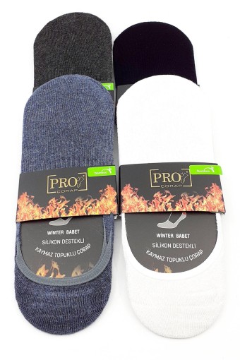 PRO - Pro Erkek Babet Çorap Asteria Bambu Havlu Düz