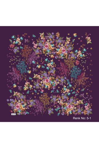 REYYAN - Reyyan Kadın Yazma Desenli 100x100