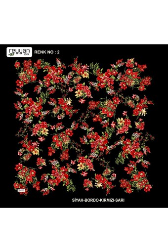 REYYAN - Reyyan Kadın Yazma Desenli 100x100