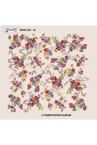 REYYAN - Reyyan Kadın Yazma Desenli 100x100 (1)